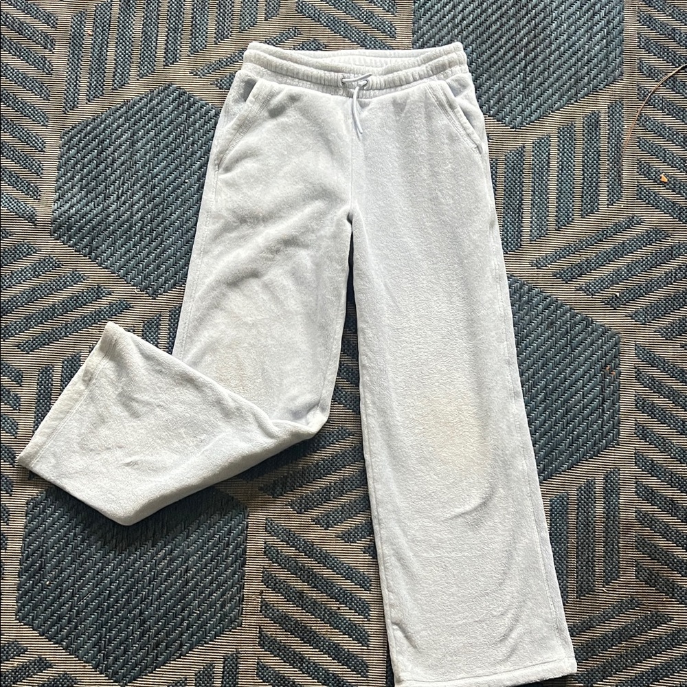 Athleta Girl Soft Gray Fleece Joggers